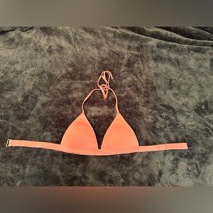 Voda Swim Envy Push Up Banded String Coral Bikini Top
